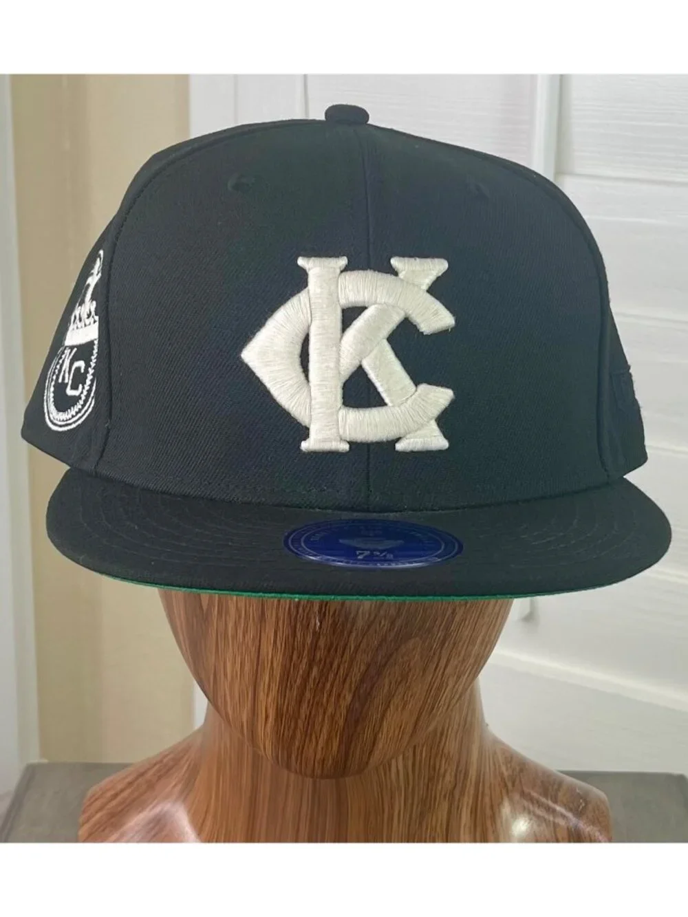 Ebbets Field Flannels Kansas City Monarchs Negro League Baseball Fitted 7 5/8